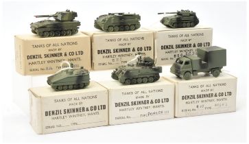 Denzil Skinner & Co Ltd "Tanks of all Nations" series - Group of 6 x military to include -Brom 2,...