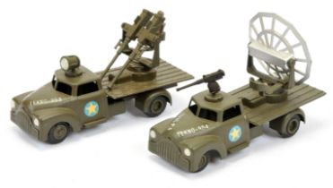 Tekno Military Dodge Anti-Aircraft & Radar Scanner lorry pair unboxed - (1) Anti-craft lorry