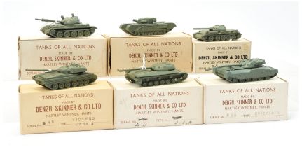 Denzil Skinner & Co Ltd "Tanks of all Nations" series - Group of 6 x tanks to include - Chieftain...