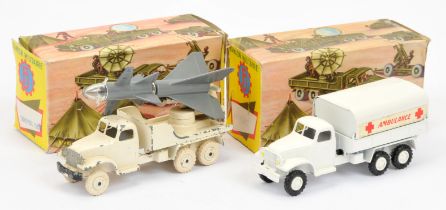 FJ military a pair  - (1)  GMC truck "Ambulance" - white including hubs