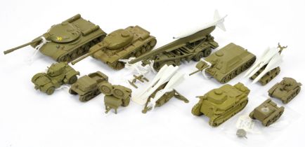 Authenticast diecast Military vehicles unboxed group to include - Tanks, rocket and missile firin...