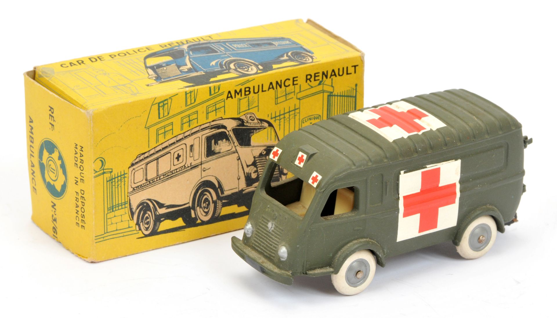 CIJ 3/61 Renault "Ambulance" - drab green, with red and white cross on roof, rear doors and sides