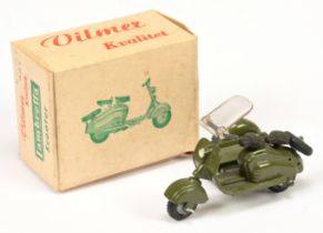 Vilmer  Lambretta Military scooter with flat side car - military green with black seats