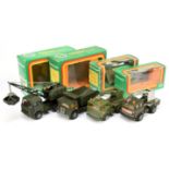 Gama Military group of 4 to include - 92817 crane truck, 9277 Faun dumper plus others 