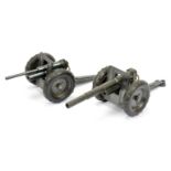 Solido early military  canons a pair  - (1) 40 Anti-tank - black and (2) 41 Anti-tank 
