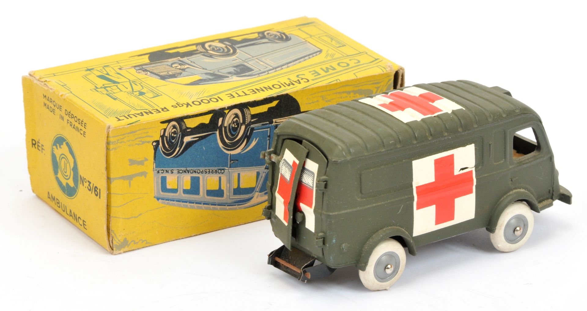 CIJ 3/61 Renault "Ambulance" - drab green, with red and white cross on roof, rear doors and sides - Bild 2 aus 2