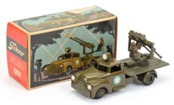 Tekno Military 953 dodge with anti-Aircraft gun - Gloss drab green hubs, drab green back  without...