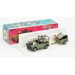 Mercury 412 Military set to include - Jeep - green , black seats and cage and trailer with rocket...