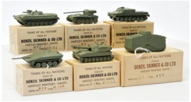 Denzil Skinner & Co Ltd "Tanks of all Nations" series - Group of 6 x tanks to include - BTR 50, M109
