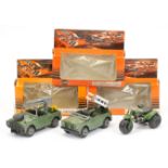 Mercury  Military group to include (1) 214 fiat jeep with rocket launcher - green