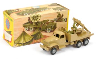 FJ military  GMC truck with Anti-Aircraft guns, with figures - sand desert finish