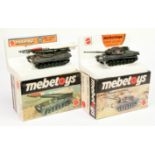 Mebetoys (1/55th) scale military pair - (1) 7675 carro armato leopard tank and 7676