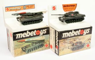 Mebetoys (1/55th) scale military pair - (1) 7675 carro armato leopard tank and 7676