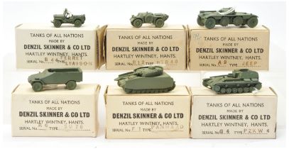 Denzil Skinner & Co Ltd "Tanks of all Nations" series - Group of  6 x military to include -SU76, ...