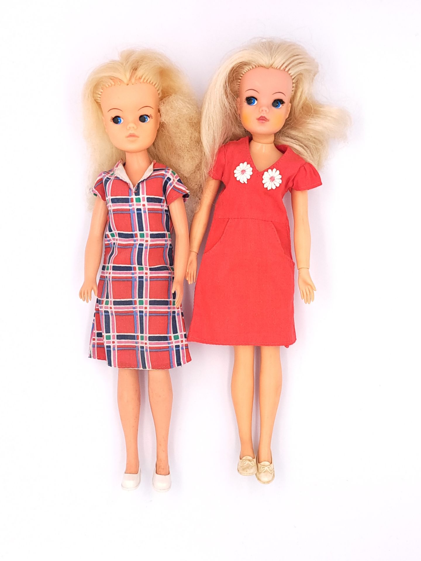 Pedigree Sindy pair of vintage 1970s dolls