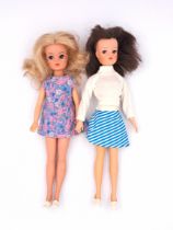 Pedigree Sindy pair of 1970s vintage dolls