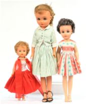 Roddy teenage fashion vintage dolls x three