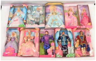 Mattel Barbie collection of ten boxed dolls