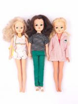 Pedigree Sindy three vintage 1980s dolls