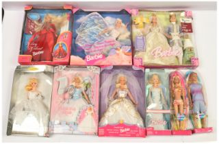 Mattel Barbie collection of nine dolls