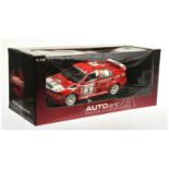 Autoart 8941 1/18th scale Mitsubishi Lancer Evolution V1WRC - red, white trim, racing number 1, M...