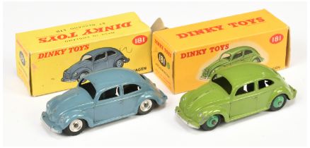Dinky 2 x 181 Volkswagen Beetle