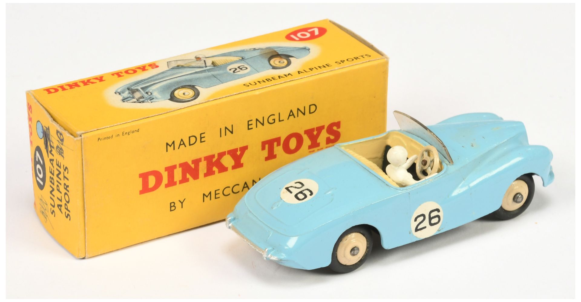 Dinky 107 Sunbeam Alpine Sports Car. - Image 2 of 2