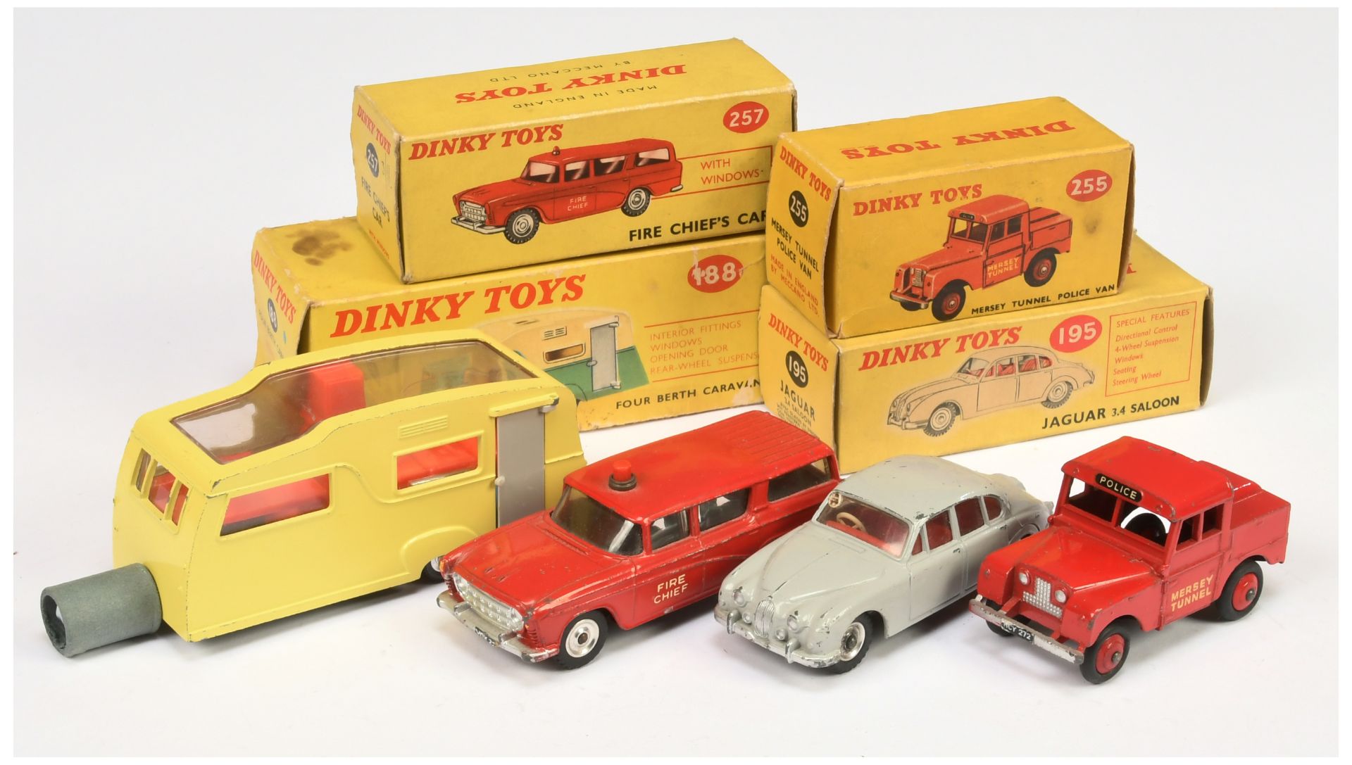 Dinky Group of British Cars & Caravan