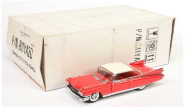 Franklin Mint B11YA20 1/24th scale 1959 Cadillac Eldorado Seville Coupe - red,white roof, red int...