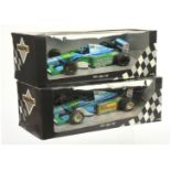 Pauls Model Art (MInichamps) 1/18th scale Grand Prix Series pair (1) 180940206 Benetton Ford B194...
