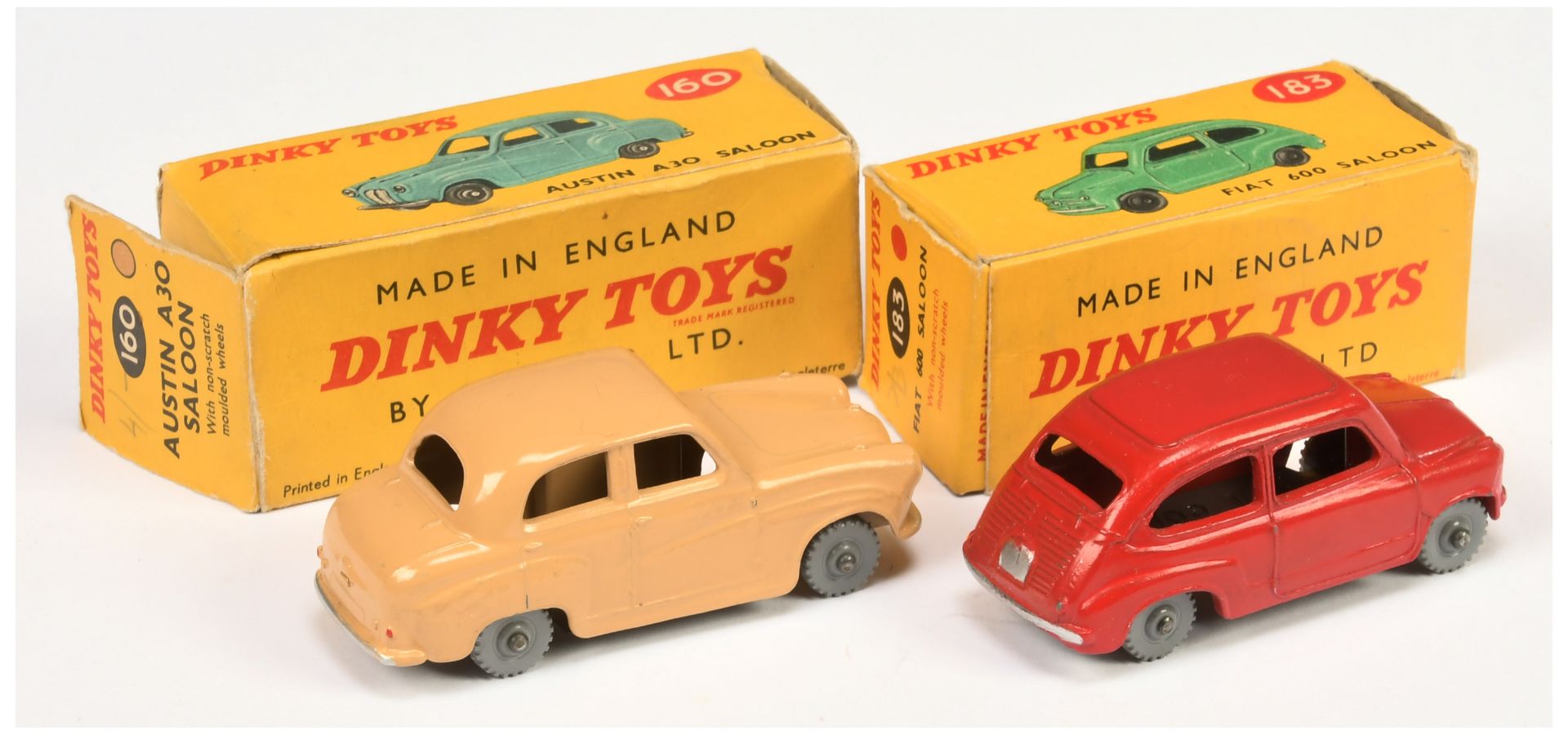 Dinky 183 Fiat 600 & 160 Austin A30 Saloon - Image 2 of 2