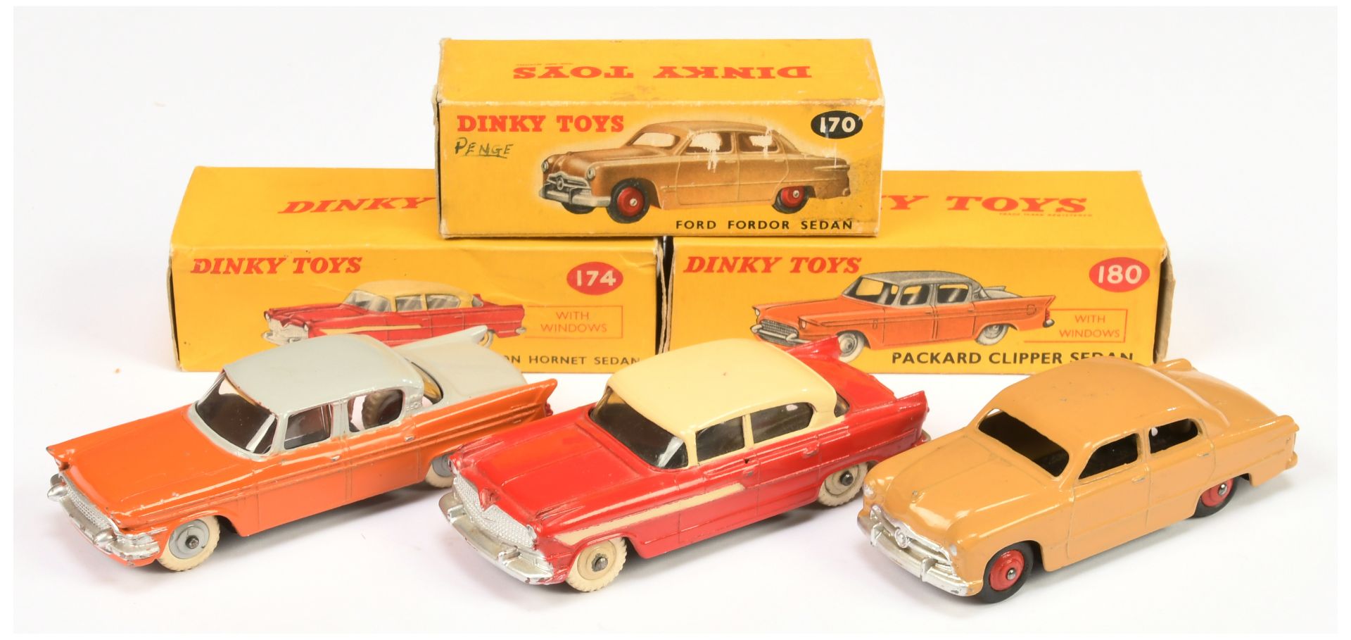 Dinky Group of 1950's Issue American Cars 