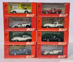 Model Best (1/43rd scale) group of Racing Cars