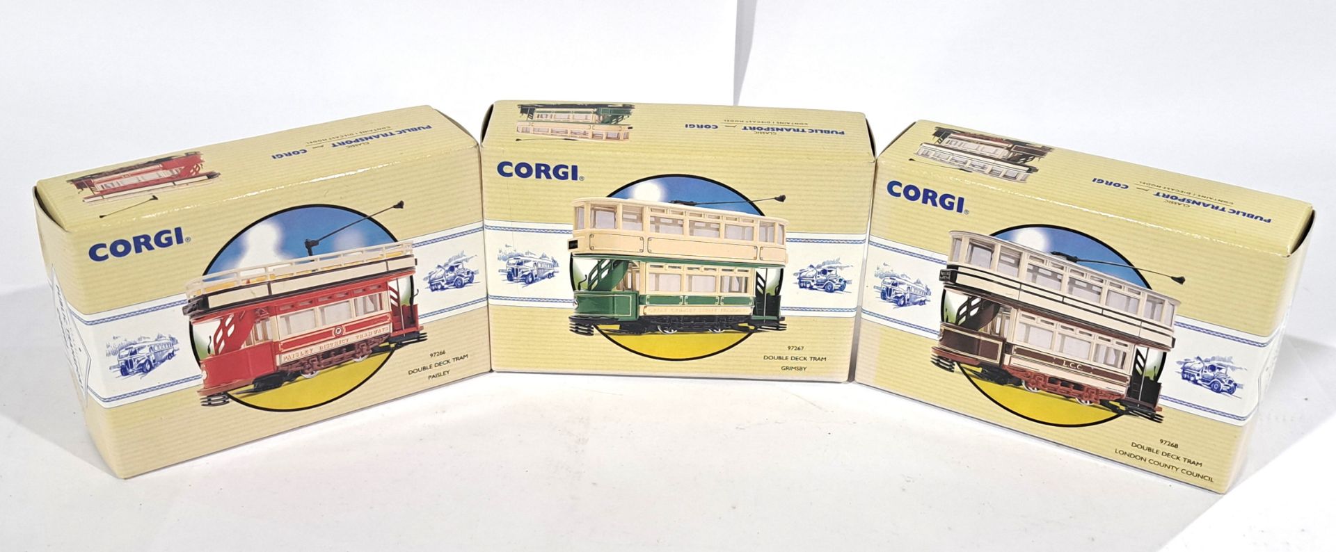 Corgi, a boxed Bus and Tram group