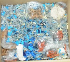 A large qty of plastic constructed miliary figures to include