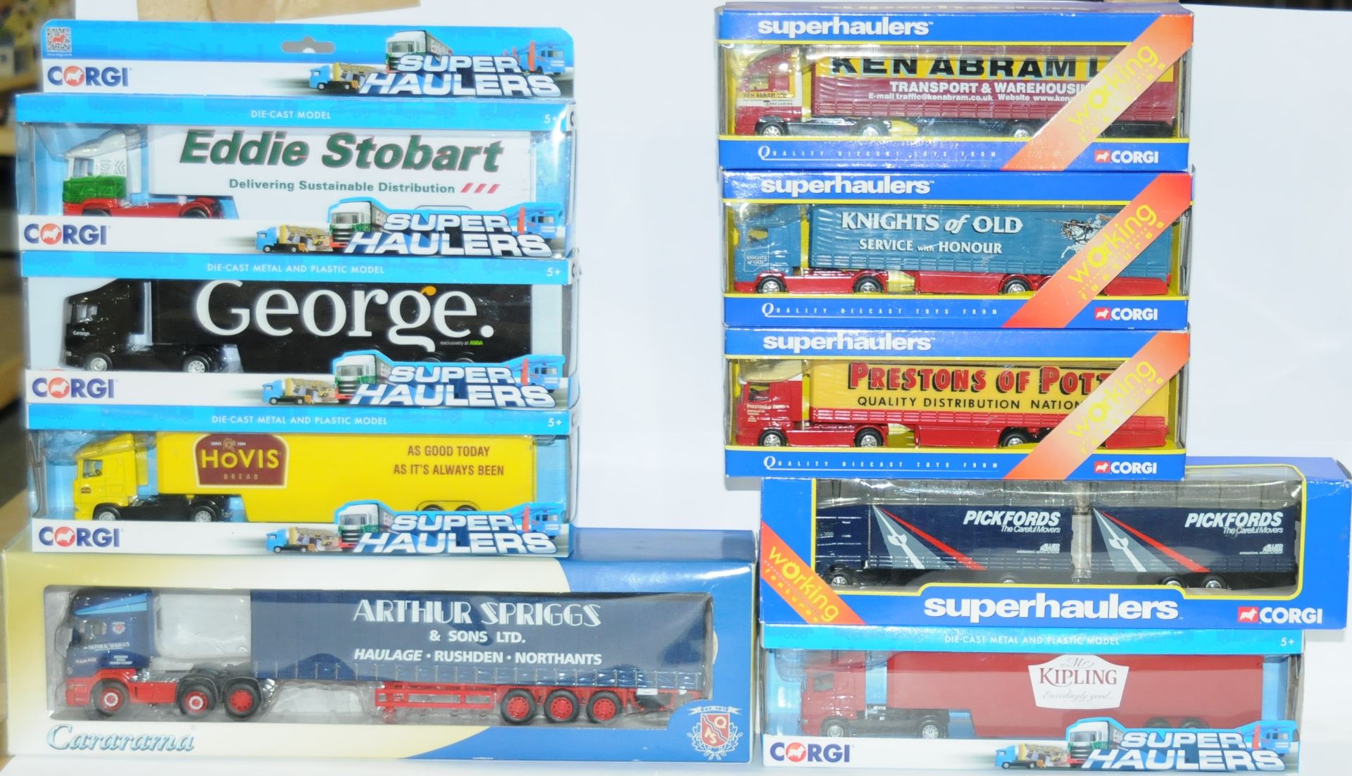 Corgi & Similar a boxed group of Truck & Trailers