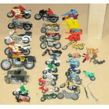 Matchbox & Similar an unboxed group of Bike related Models