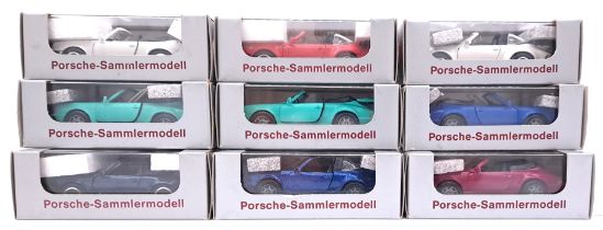 NZG Models "Porsche - Sammlermodell" a mixed boxed group