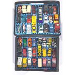 Matchbox, Lledo, Hot Wheels and similar. 48 Car Carry Case "Fast Lane" to contain x48+ Cars/Vehic...