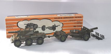 Crescent Toys 2154 Saladin Armoured patrol set to include - Saladin armoured tank, Ammunition tra...