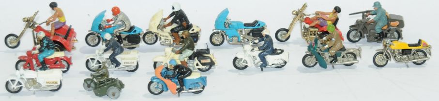 Britains & Similar an unboxed group of Bike related Models