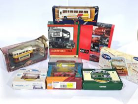 Corgi & EFE, a boxed Bus and Tram group to include multi vehicle sets