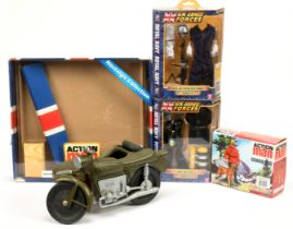 Action Man & similar mixed group (1) AM046 40th re-issue Guard Dog (2) Nostalgic Collection empty...