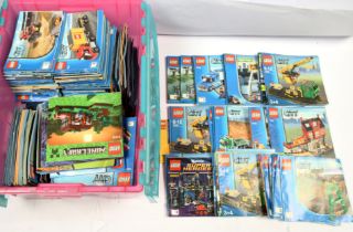 Lego, a large quantity of instruction manuals & booklets, mainly Lego City to include 7641, 7746,...