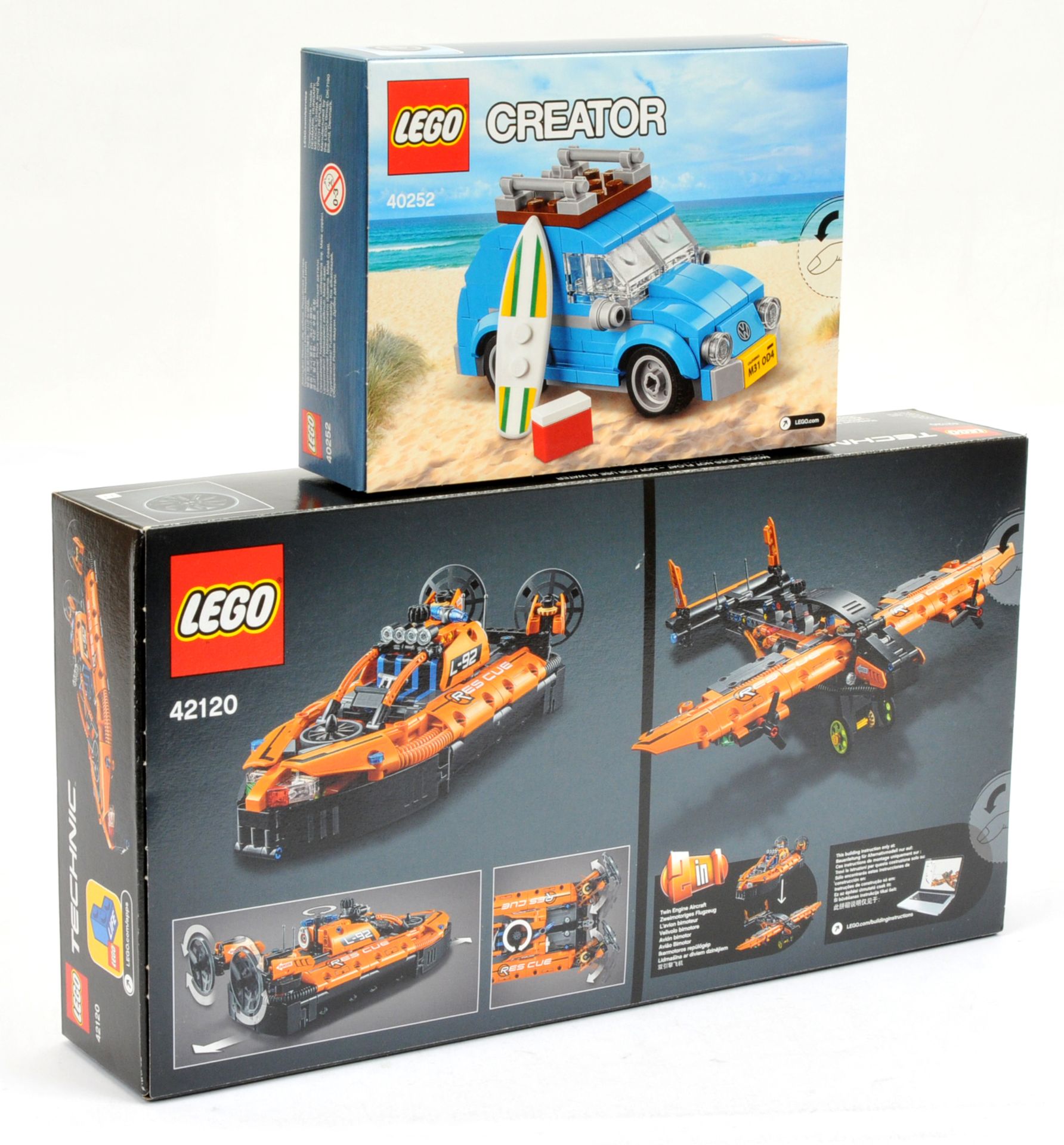 Lego Technic Rescue Hovercraft set 42120, Lego Creator Mini Volkswagen Beetle - Bild 2 aus 2