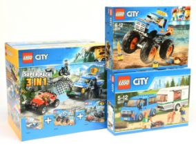 Lego City sets to include 3 in 1 Super Pack 31072, 60180, 60172, Monster Truck set 60180, Van and...
