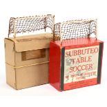 Subbuteo Table Soccer Vintage Celluloid Flats, includes original nets, paperwork, instructions - ...