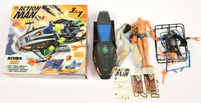 Hasbro Action Man vehicles 27563 Scuba Ski 3 in 1 with Vintage Palitoy figure - Dynamic body with...