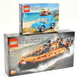 Lego Technic Rescue Hovercraft set 42120, Lego Creator Mini Volkswagen Beetle