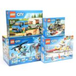 Lego city sets to include Super pack 3 in 1 60212, 60239, 60207, Fishing Boat 60147, Van & Carava...